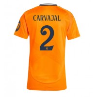 Camiseta Real Madrid Daniel Carvajal #2 Segunda Equipación Replica 2024-25 para mujer mangas cortas